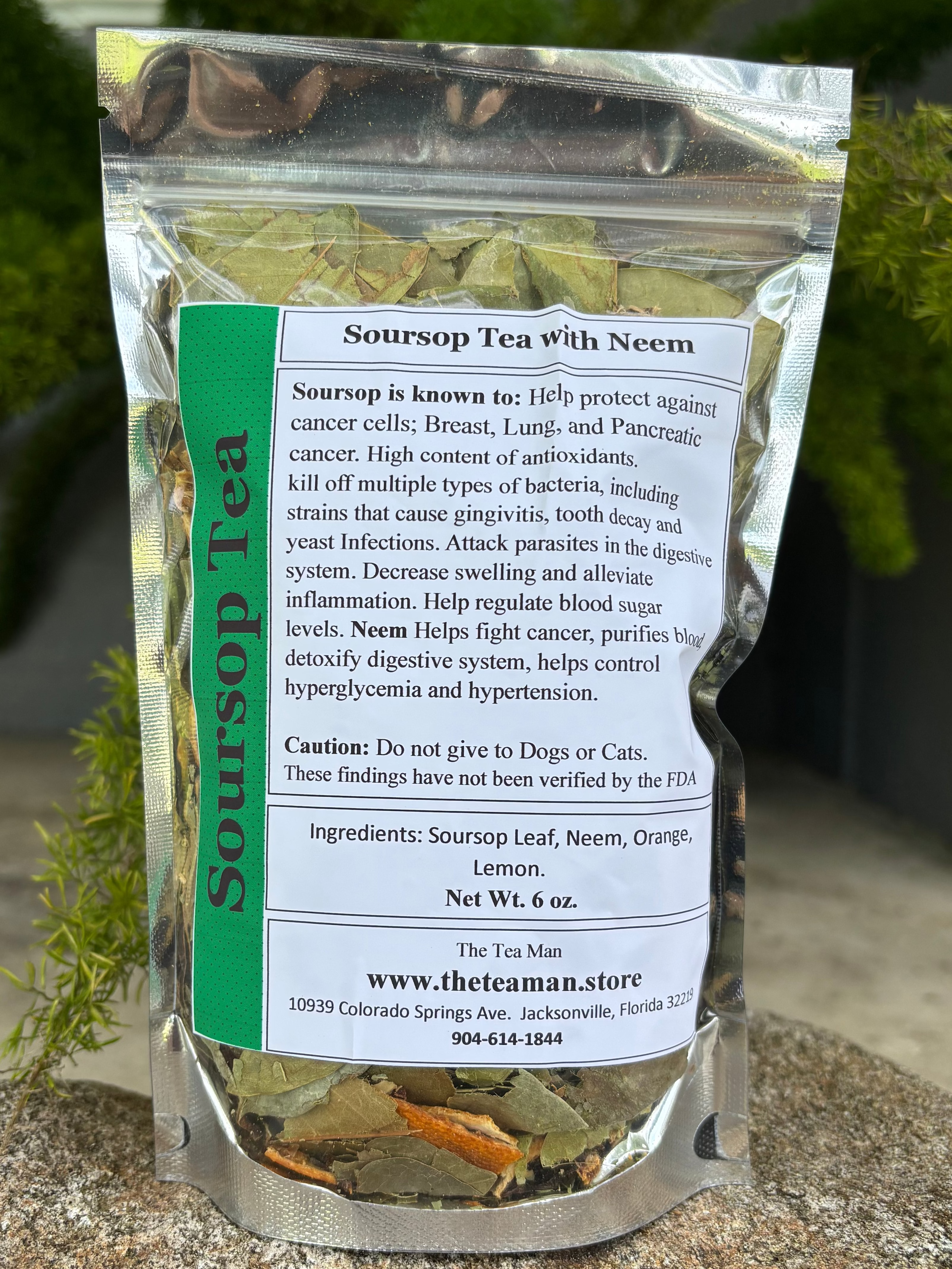 Soursop & Neem Herbal Tea for Immune Support & Inflammation